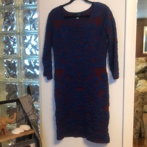 Women’s embroidered two tone dress